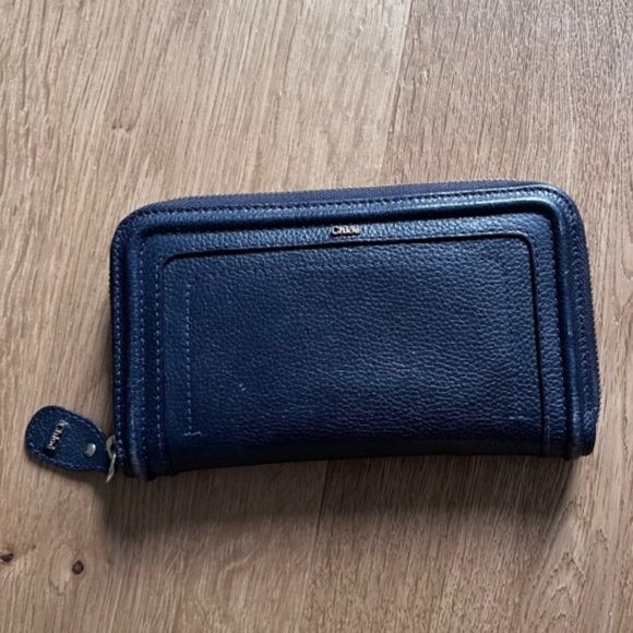 Chloe Wallet Navy Blue - Picture 1 of 7